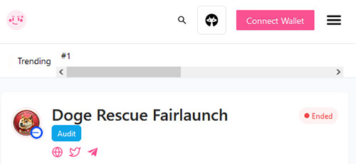 doge rescue presale pinksale